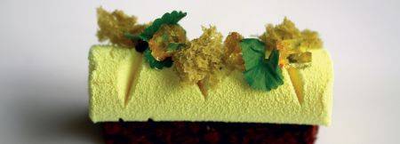White chocolate, lychee and cheese mousse