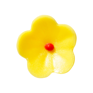 Almond and sugar flowers yellow
