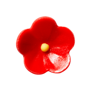 Red almond and sugar Flowers