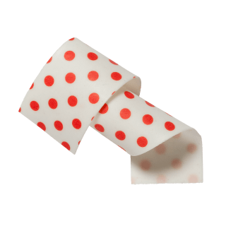almond and sugar Red Dots Collars 50 mm