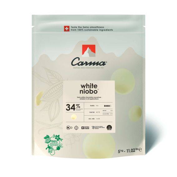 WHITE COUVERTURE - WHITE NIOBO 34% - DROPS - BAG 5KG