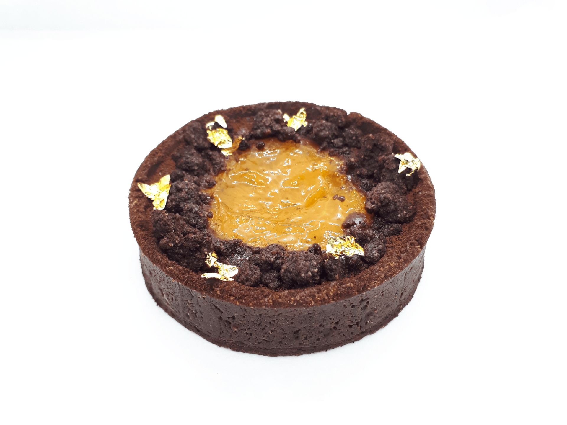 Baked Chocolate and Apricot Ginger Tart