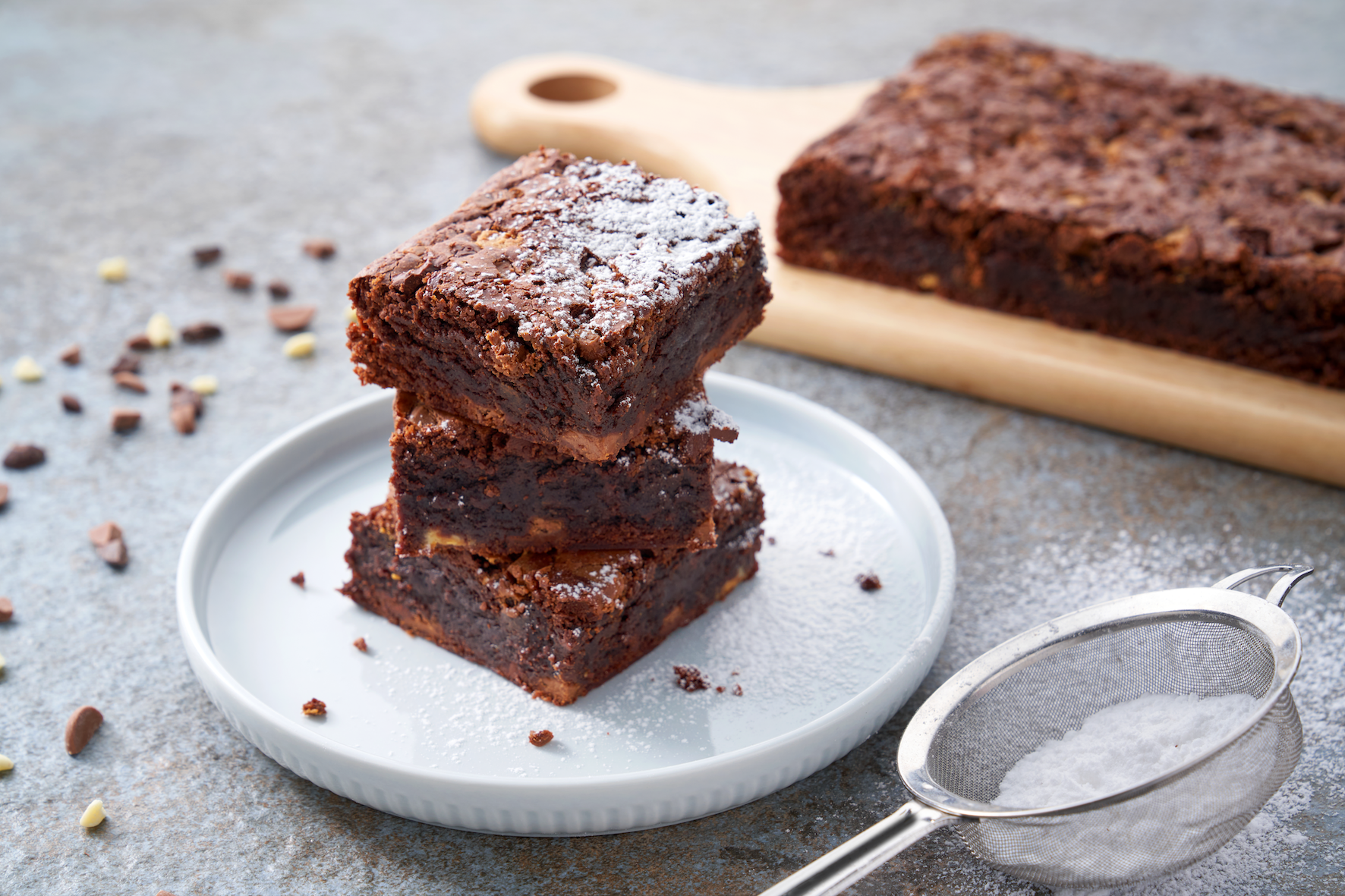 Triple Chocolate Brownies