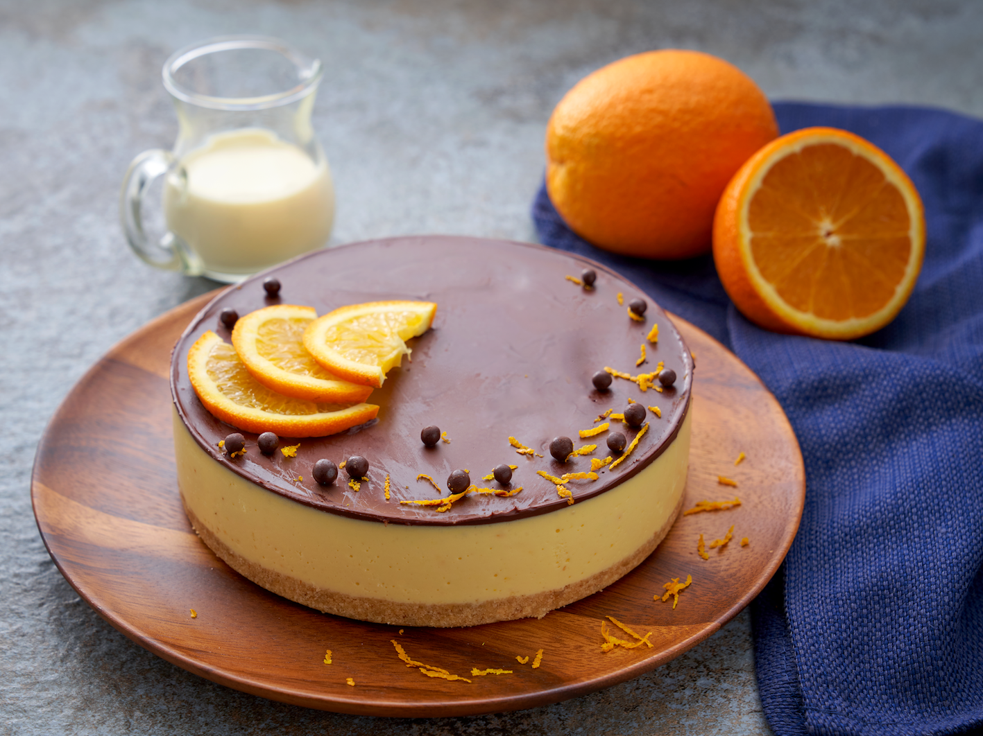Orange Dark Chocolate Cheesecake