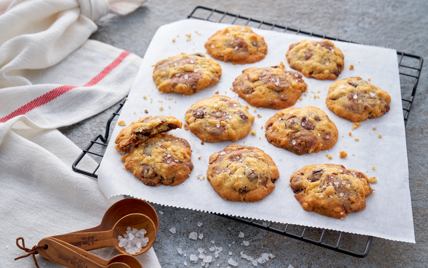 Sea Salt Double Chocolate Chips Cookies