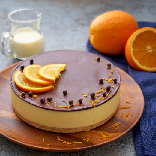 Orange Dark Chocolate Cheesecake
