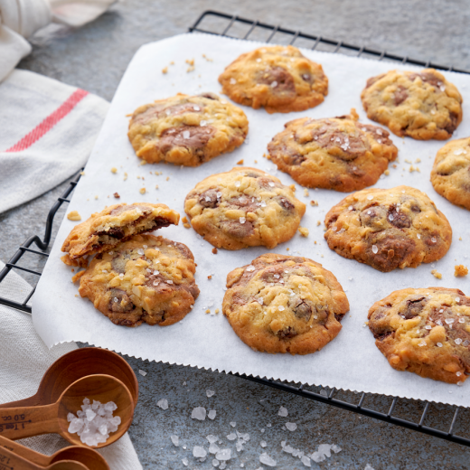 Sea Salt Double Chocolate Chips Cookies