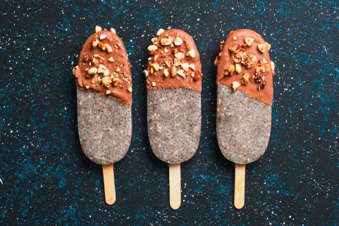 Paletas de Chía con Chocolate